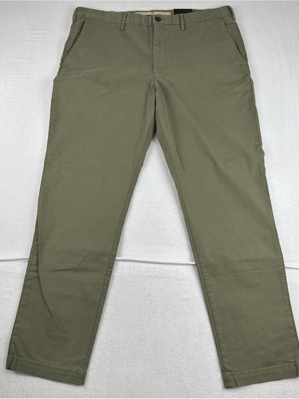New! Banana Republic Mens Lived-In Chino Pants Slim Fit 38*32 Green Casual